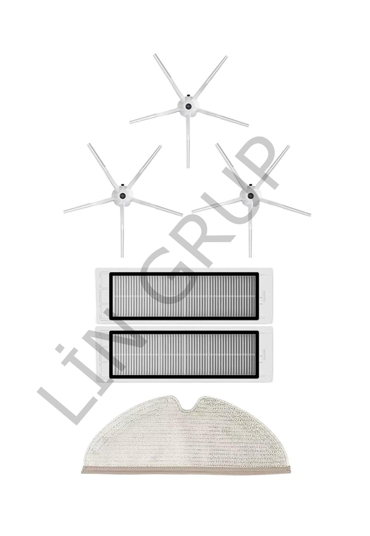 Roborock S5 Max Robot Süpürge Uyumlu 6'lı Yedek Parça Seti