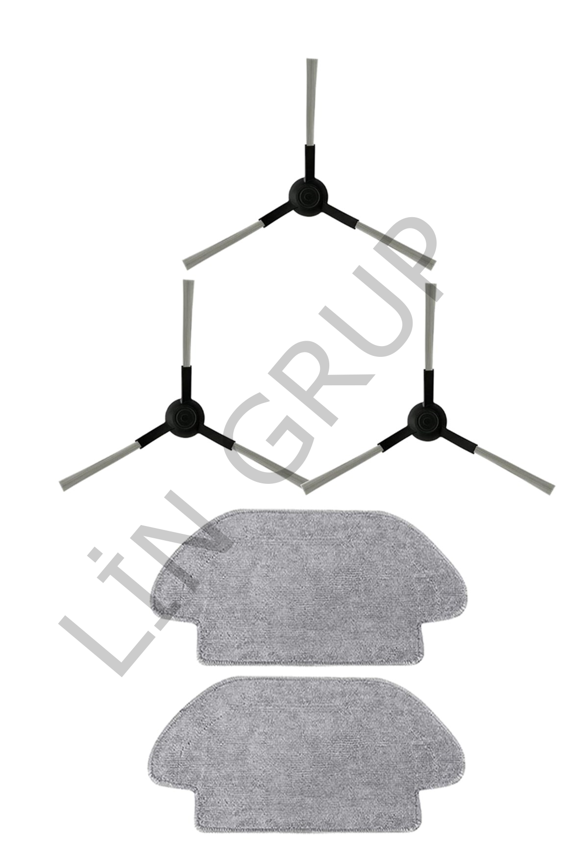 Xiaomi S10 (B106GL) Robot Süpürge Uyumlu 5'li Yedek Parça Seti