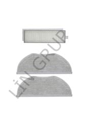 Xiaomi Vacuum Mop 2in1 Essential (MJSTG1) Robot Süpürge Uyumlu 3'lü Yedek Parça Seti