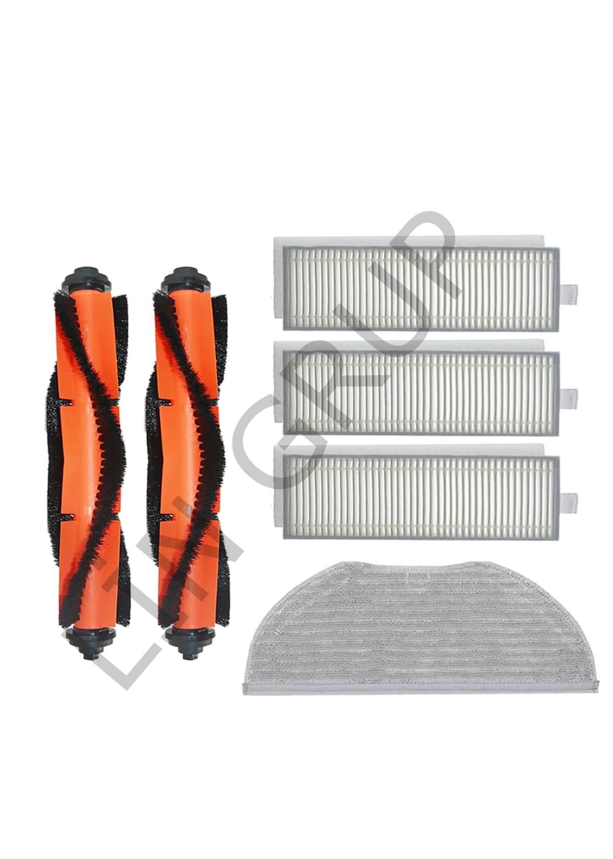 Xiaomi Vacuum Mop 2in1 Essential (MJSTG1) Robot Süpürge Uyumlu 6'lı Yedek Parça Seti