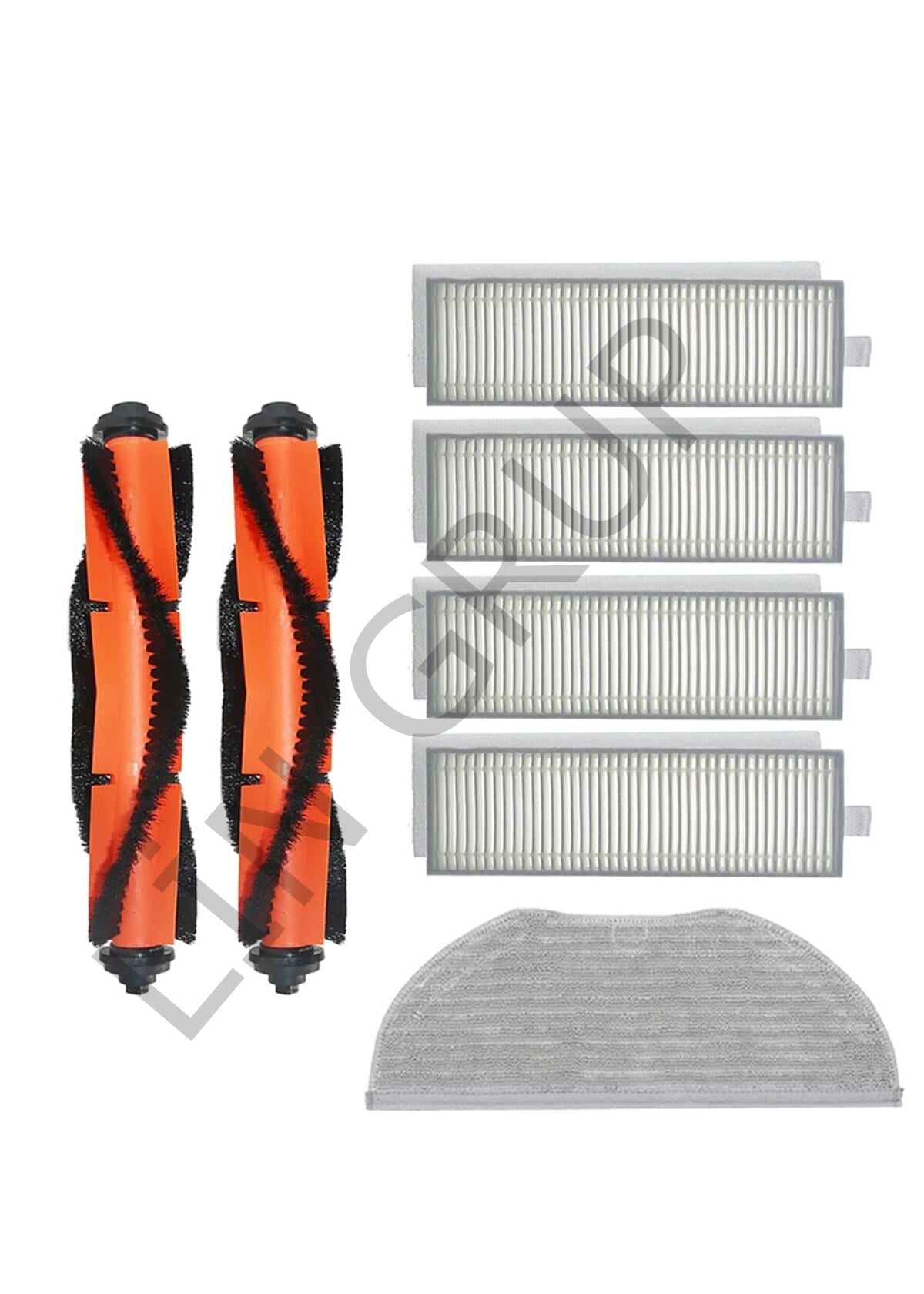 Xiaomi Vacuum Mop 2in1 Essential (MJSTG1) Robot Süpürge Uyumlu 7'li Yedek Parça Seti