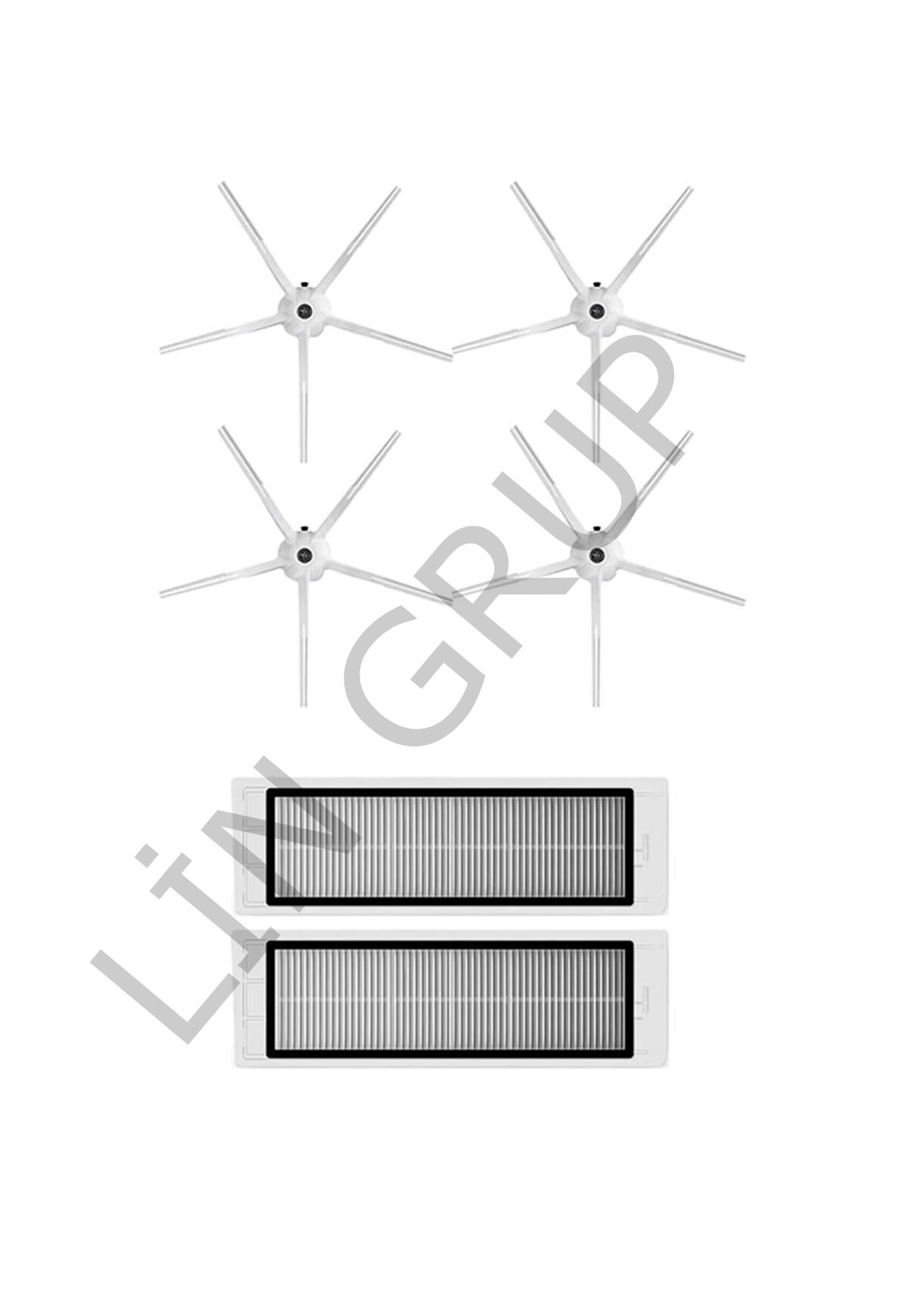 Roborock S5 Max Robot Süpürge Uyumlu 6'lı Yedek Parça Seti