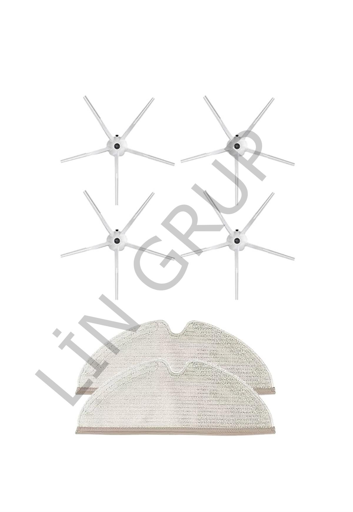 Roborock S5 Max Robot Süpürge Uyumlu 6'lı Yedek Parça Seti