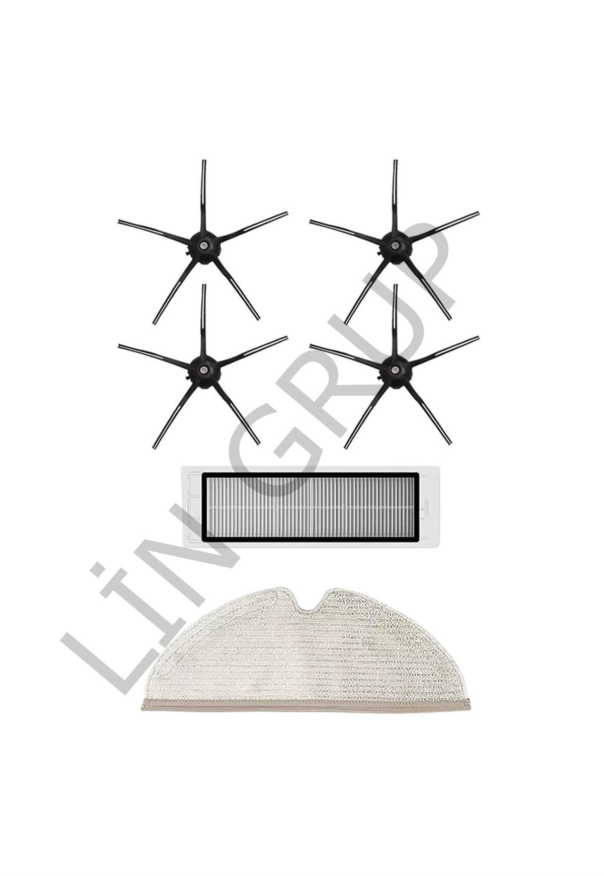 Roborock S5 Max Robot Süpürge Uyumlu 6'lı Yedek Parça Seti