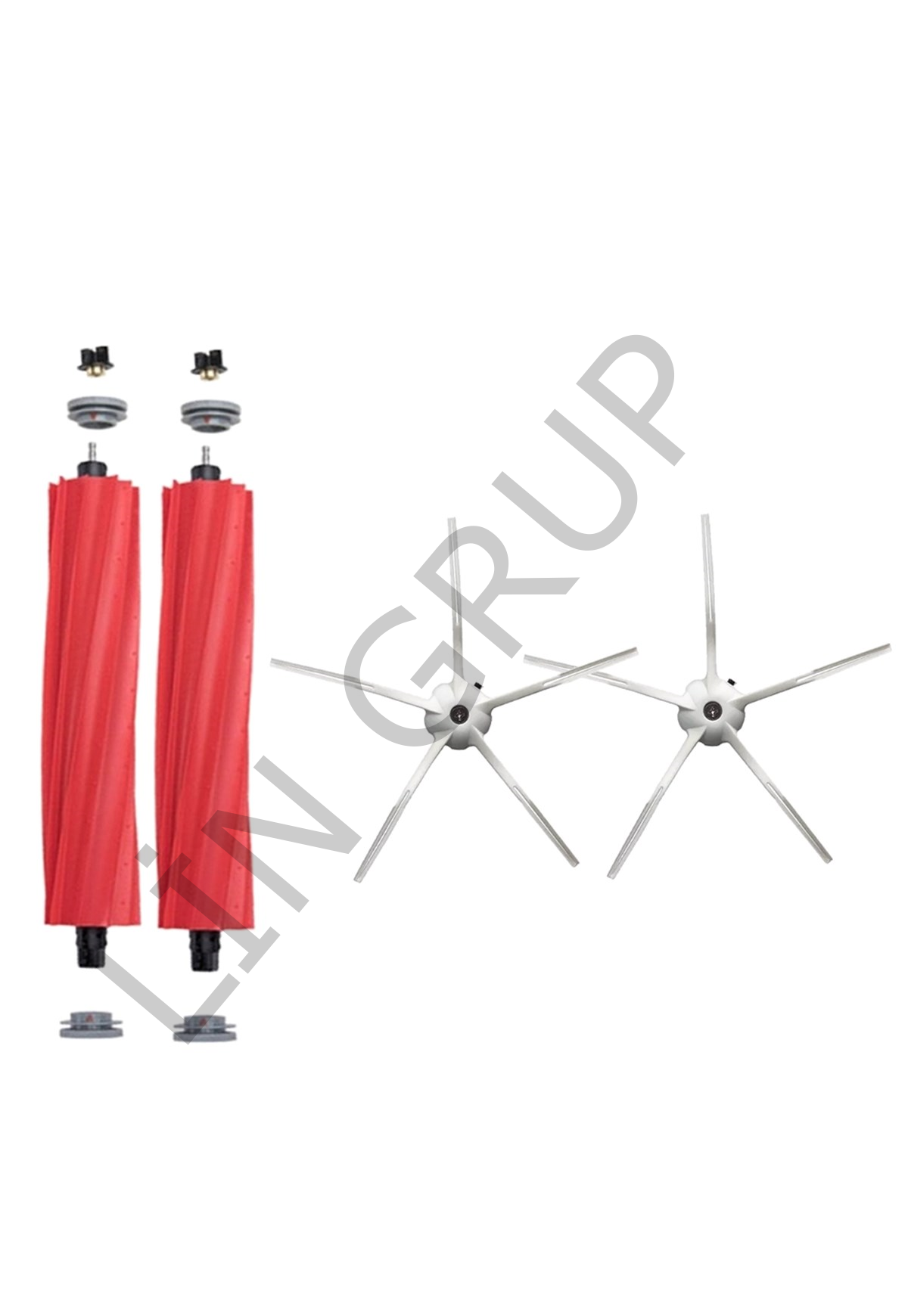 Roborock S7 Max V Ultra Robot Süpürge Uyumlu 4'lü Yedek Parça Seti