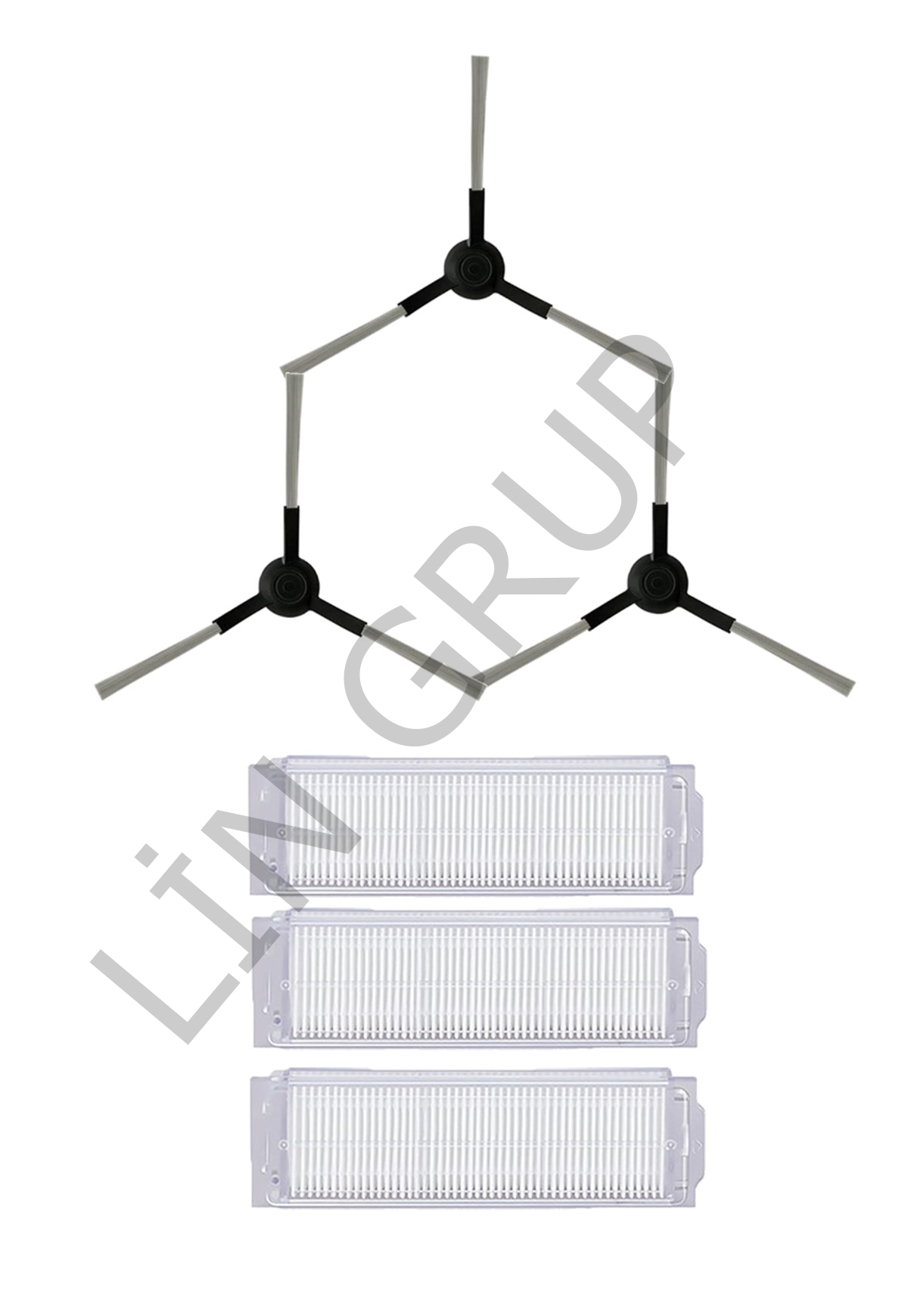 Xiaomi S10 (B106GL) Robot Süpürge Uyumlu 6'lı Yedek Parça Seti