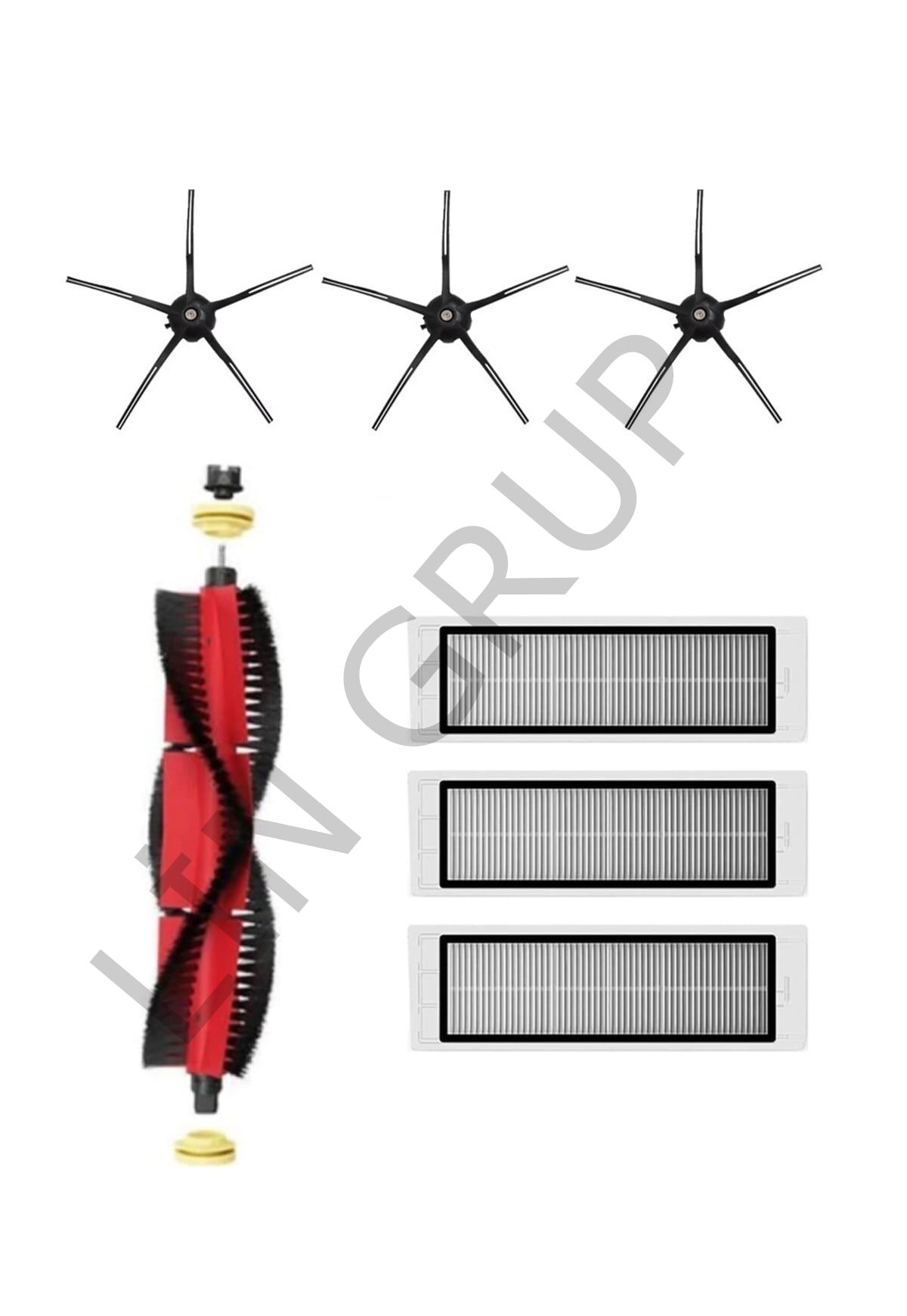 Roborock S5 MAX Robot Süpürge Uyumlu 7'li Yedek Parça Seti