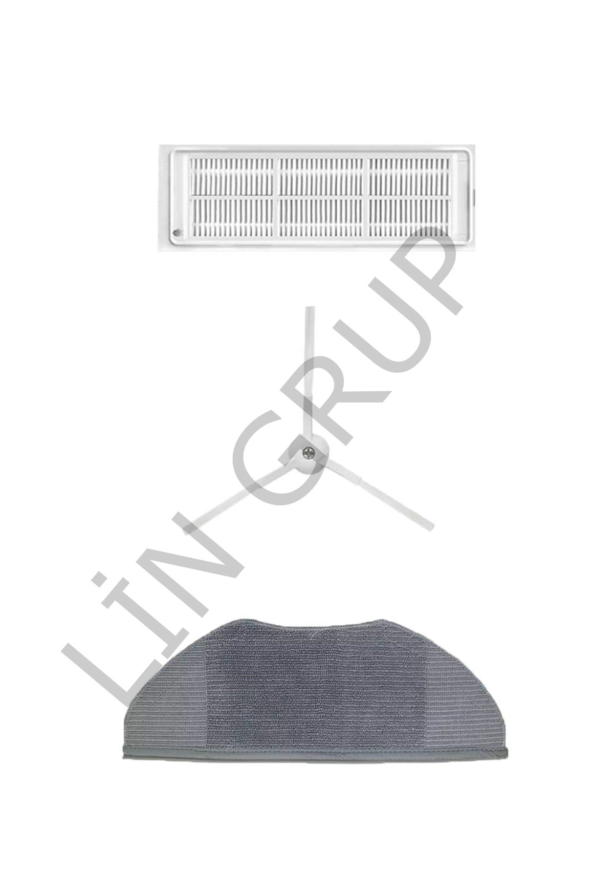 Xiaomi Vacuum Mop 2 Lite (MJSTL) Robot Süpürge Uyumlu 3'lü Yedek Parça Seti