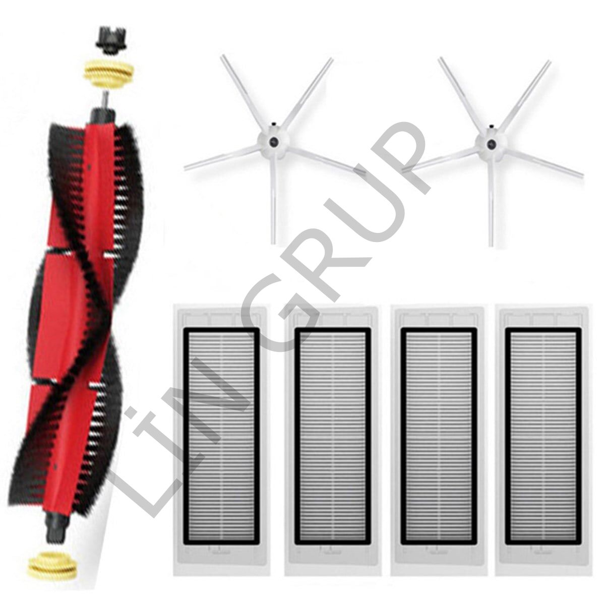 Roborock S5 Max Robot Süpürge Uyumlu 7'li Robot Süpürge Yedek Parça Seti