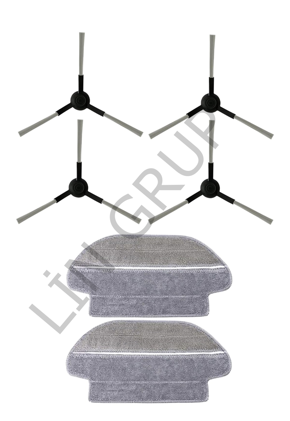 Xiaomi S10 (B106GL) Robot Süpürge Uyumlu 6'lı Yedek Parça Seti