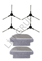 Xiaomi S10 (B106GL) Robot Süpürge Uyumlu 6'lı Yedek Parça Seti