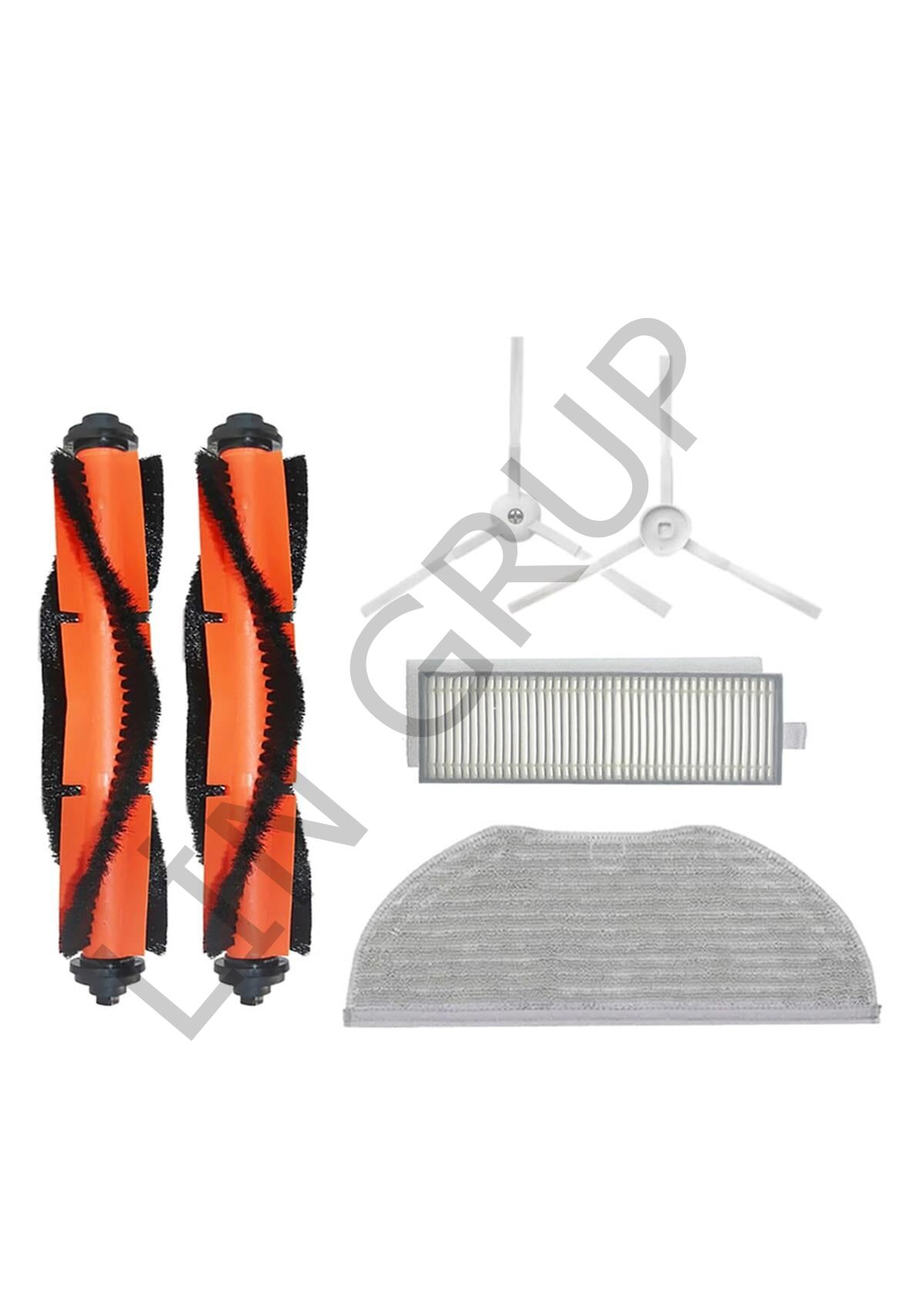 Xiaomi Vacuum Mop 2in1 Essential (MJSTG1) Robot Süpürge Uyumlu 6'lı Yedek Parça Seti