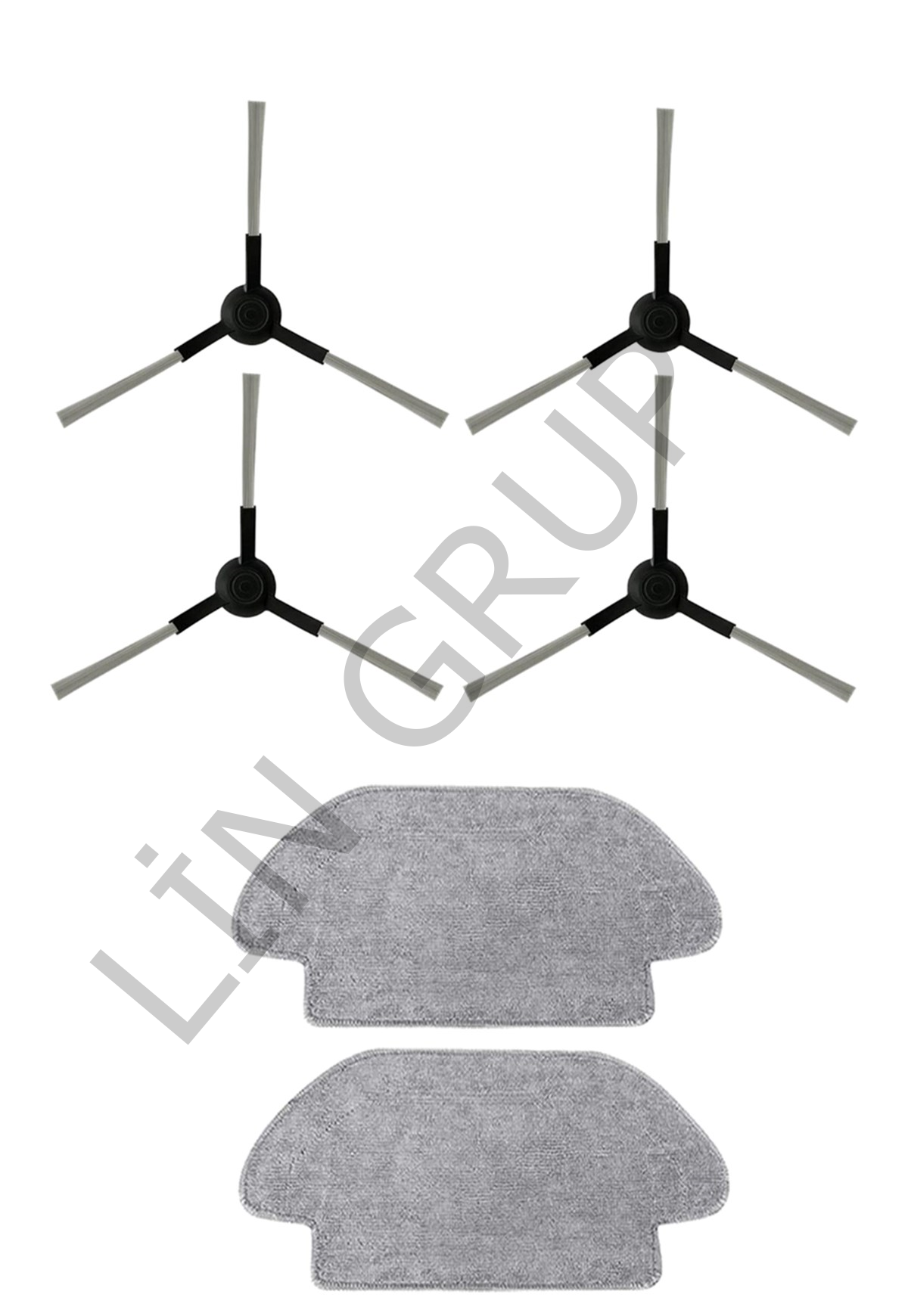 Xiaomi S10 (B106GL) Robot Süpürge Uyumlu 6'lı Yedek Parça Seti