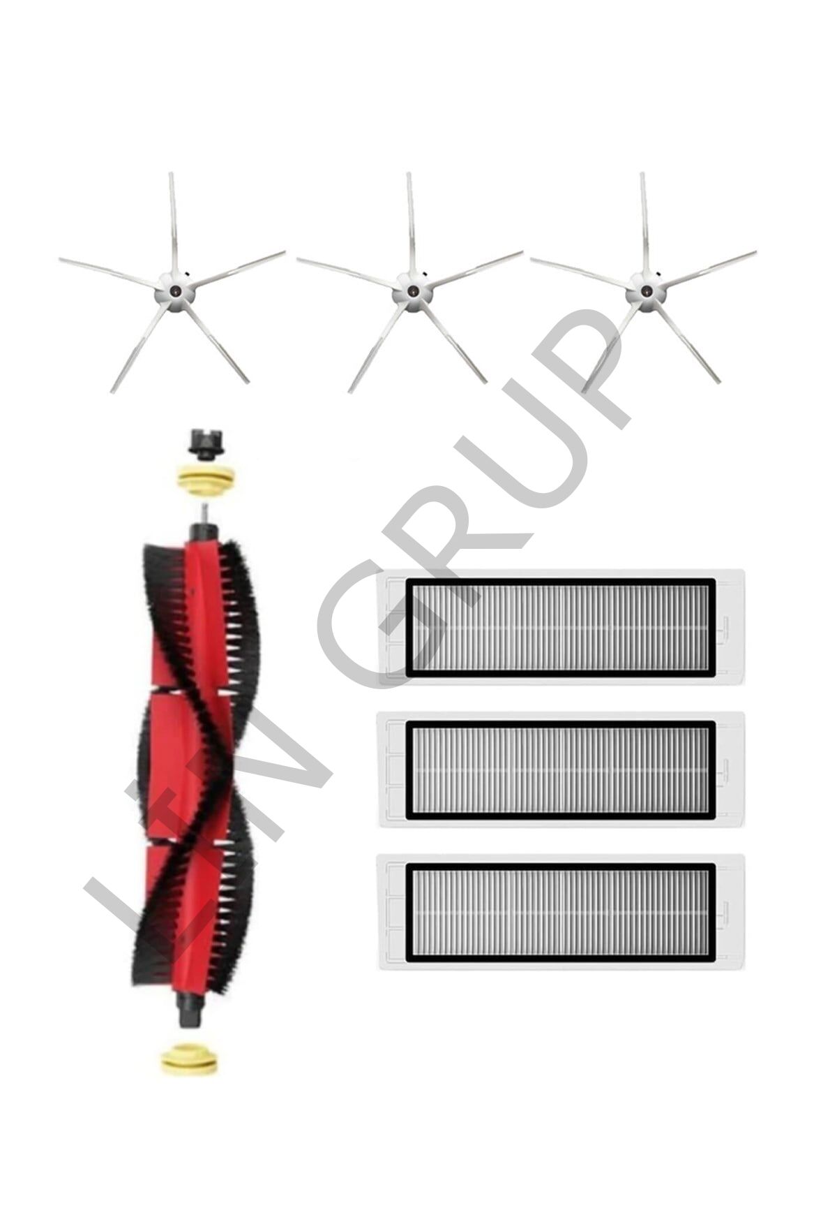 Roborock S5 MAX Robot Süpürge Uyumlu 7'li Yedek Parça Seti