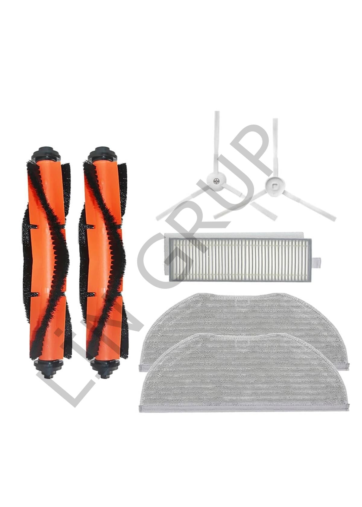 Xiaomi Vacuum Mop 2in1 Essential (MJSTG1) Robot Süpürge Uyumlu 7'li Yedek Parça Seti