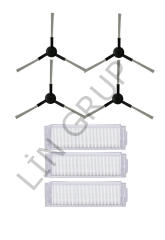Xiaomi S10 (B106GL) Robot Süpürge Uyumlu 7'li Yedek Parça Seti