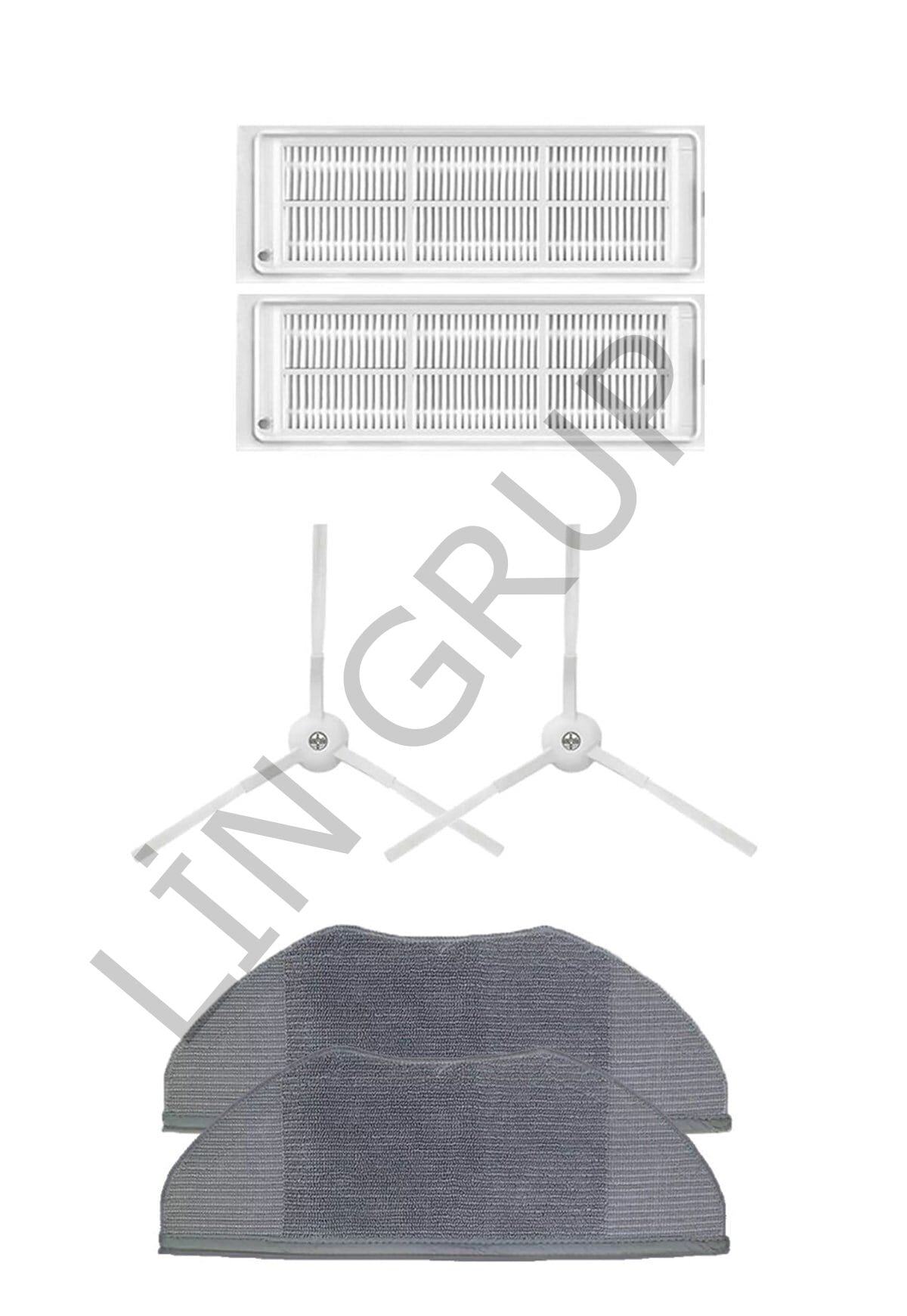 Xiaomi Vacuum Mop 2 Lite (MJSTL) Robot Süpürge Uyumlu 6'lı Yedek Parça Seti