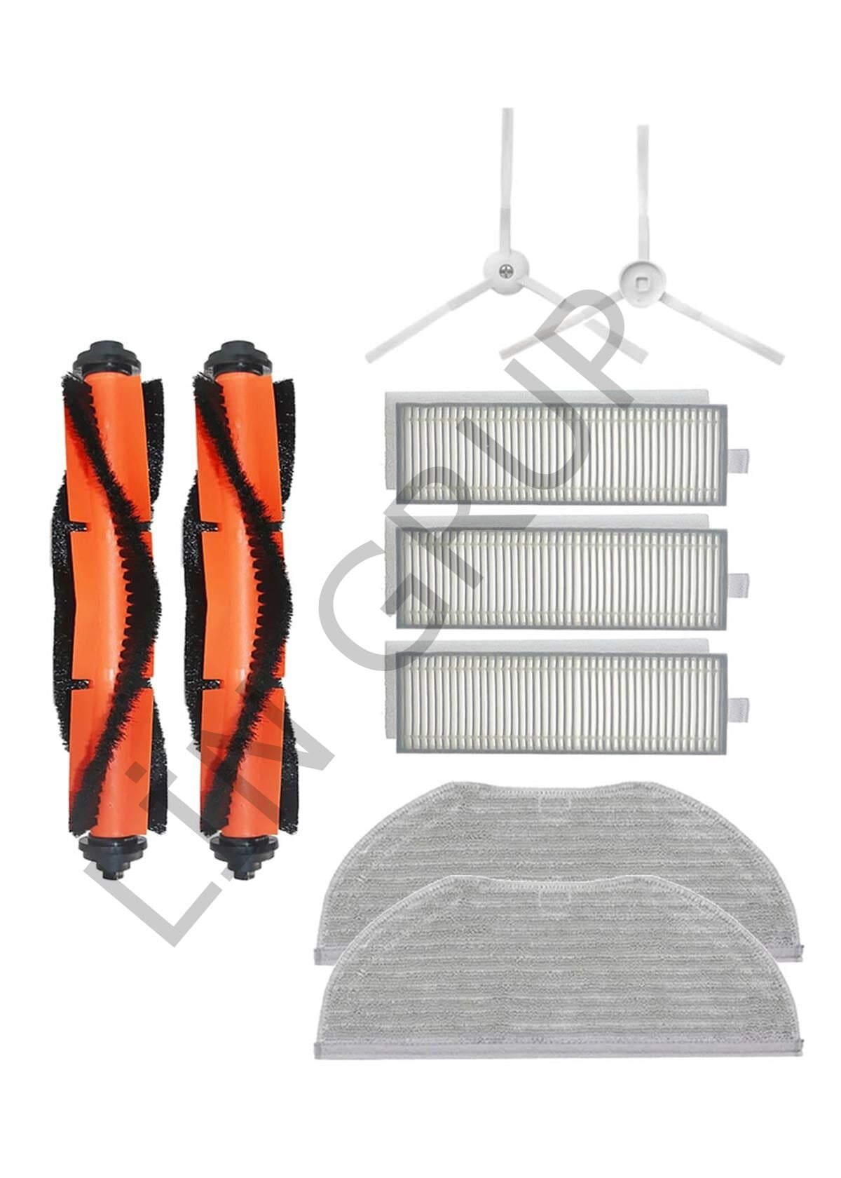 Xiaomi Vacuum Mop 2in1 Essential (MJSTG1) Robot Süpürge Uyumlu 9'lu Yedek Parça Seti