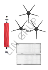 Roborock S7 Max V Ultra Robot Süpürge Uyumlu 6'lı Yedek Parça Seti