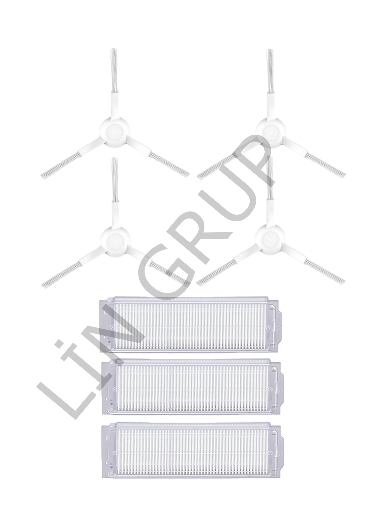 Xiaomi S10 (B106GL) Robot Süpürge Uyumlu 7'li Yedek Parça Seti