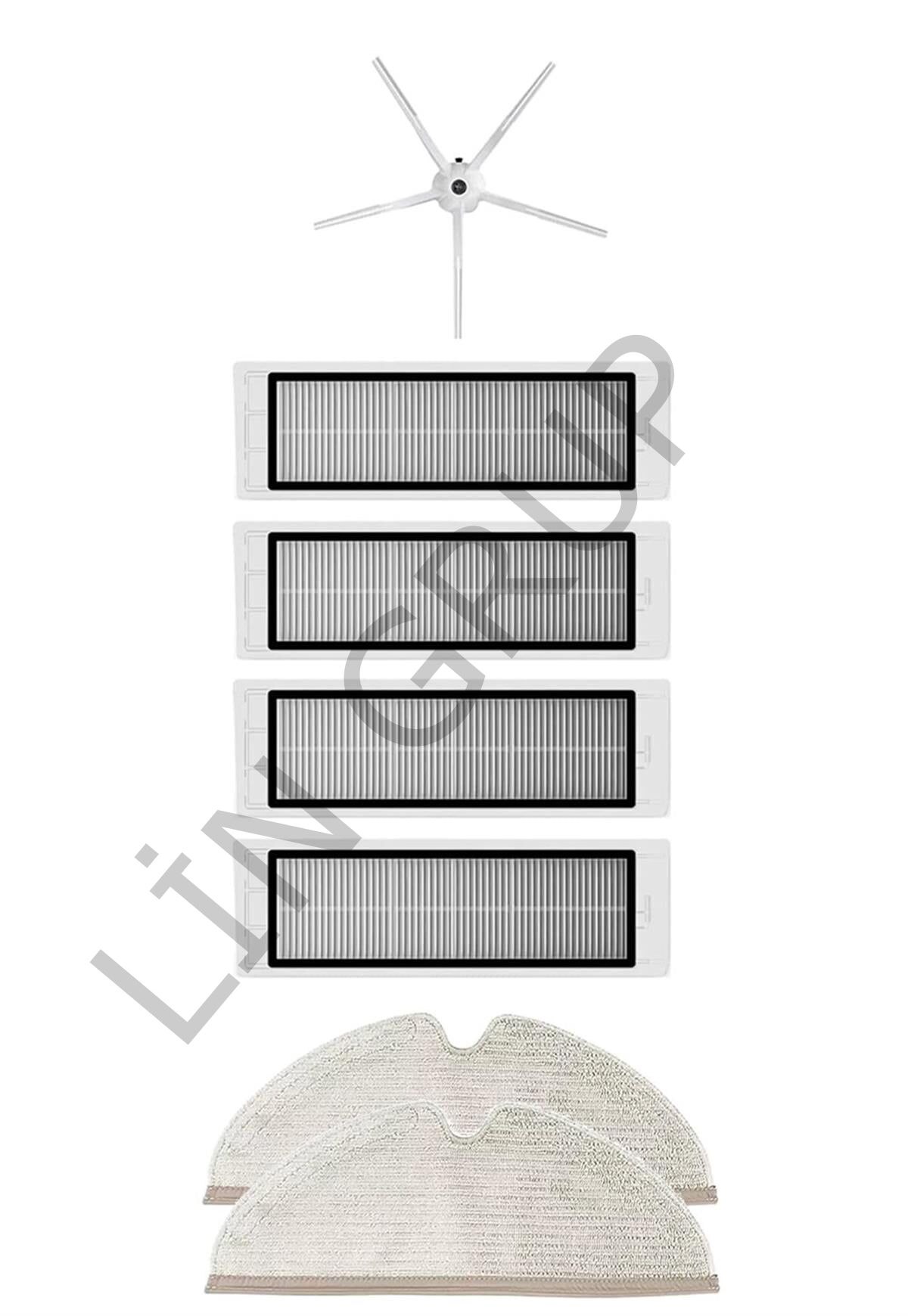 Roborock S5 Max Robot Süpürge Uyumlu 7'li Yedek Parça Seti