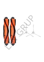 Xiaomi Vacuum Mop 2in1 Essential (MJSTG1) Robot Süpürge Uyumlu 4'lü Yedek Parça Seti