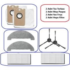 VIOMI S9  Yedek Parça Fırça Filtre  Paspas Toz Torbası