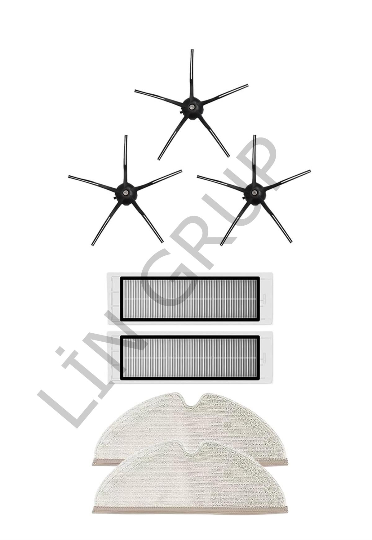 Roborock S5 Max Robot Süpürge Uyumlu 7'li Yedek Parça Seti