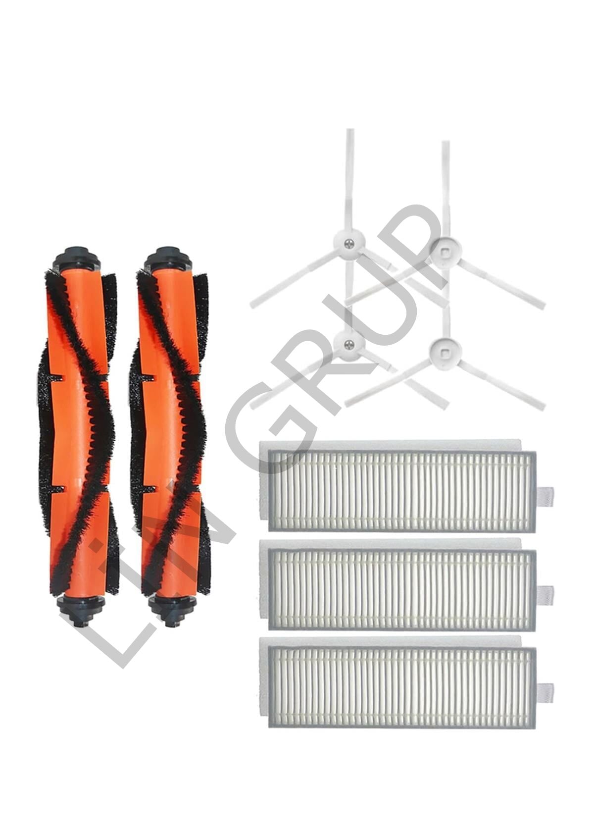 Xiaomi Vacuum Mop 2in1 Essential (MJSTG1) Robot Süpürge Uyumlu 9'lu Yedek Parça Seti