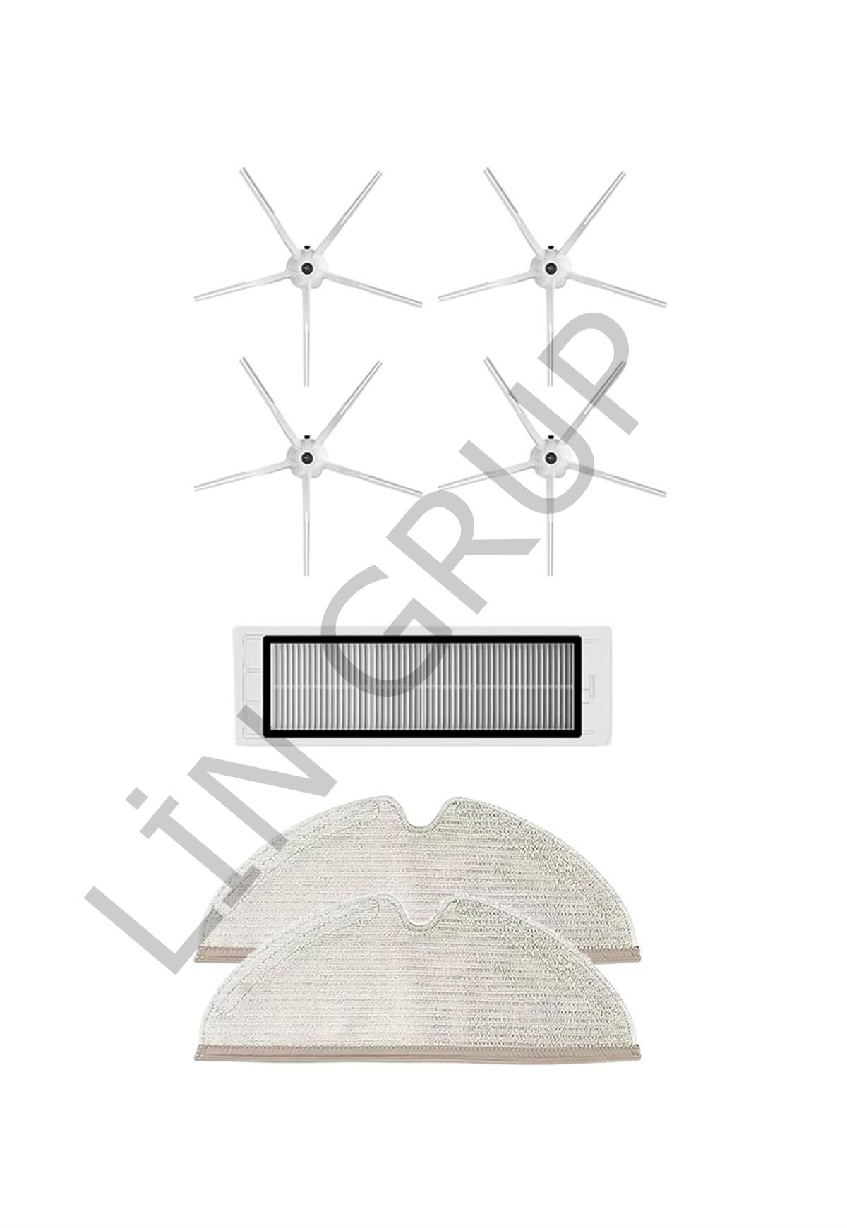 Roborock S5 Max Robot Süpürge Uyumlu 7'li Yedek Parça Seti