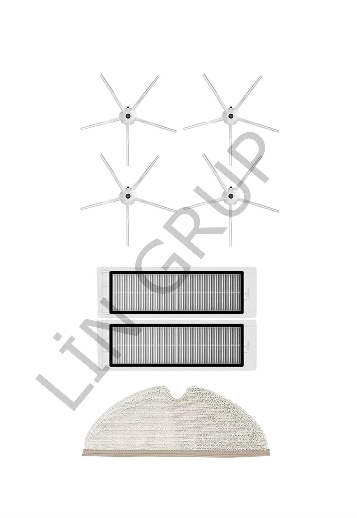 Roborock S5 Max Robot Süpürge Uyumlu 7'li Yedek Parça Seti
