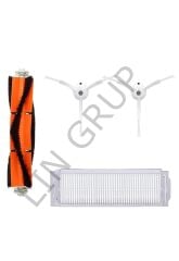 Xiaomi Vacuum Mop 2 Pro (MJST1SHW) Robot Süpürge Uyumlu 4'lü Yedek Parça Seti