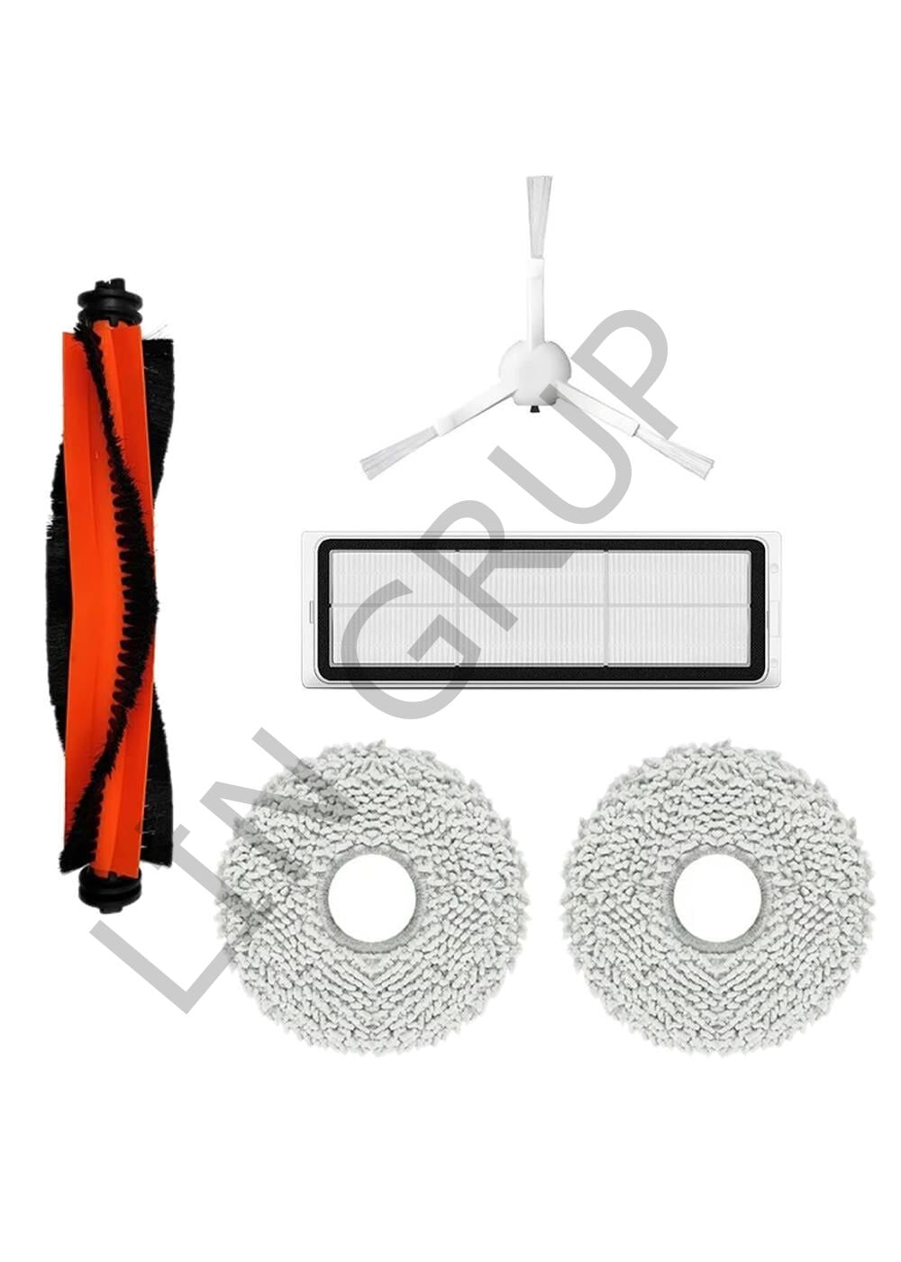 Xiaomi Robot Vacuum S10+ (B105) Robot Süpürge Uyumlu 5'li Yedek Parça Seti