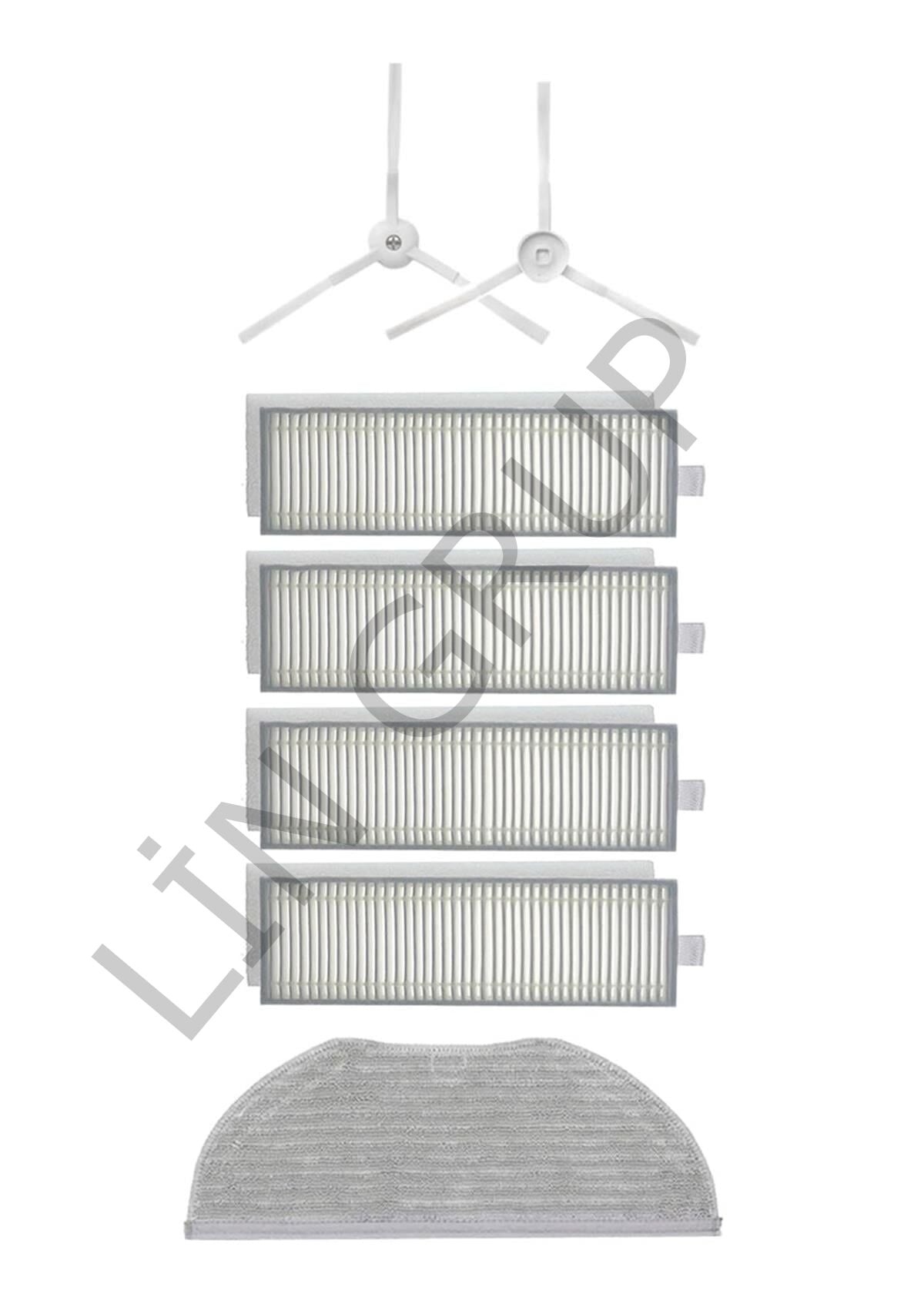 Xiaomi Vacuum Mop 2in1 Essential (MJSTG1) Robot Süpürge Uyumlu 7'li Yedek Parça Seti