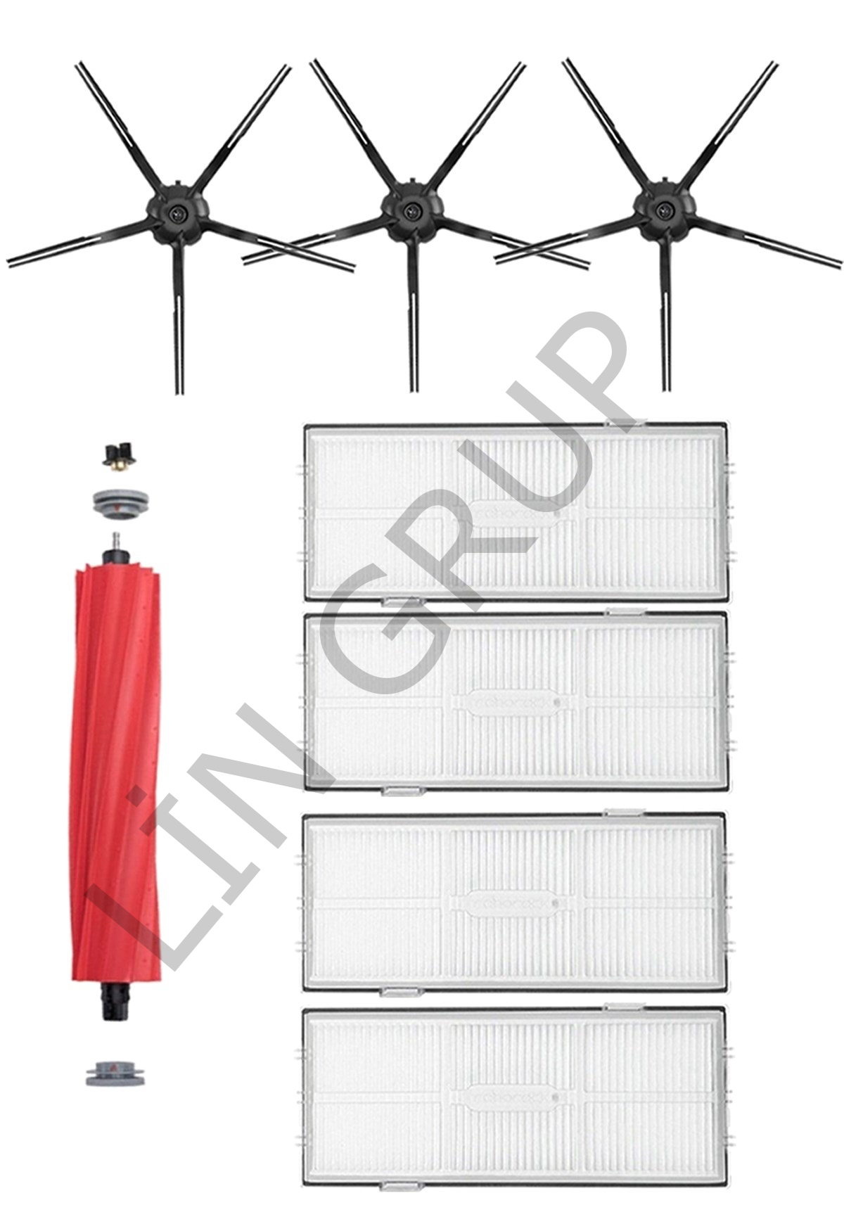 Roborock S7 Max V Ultra Robot Süpürge Uyumlu 8'li Yedek Parça Seti