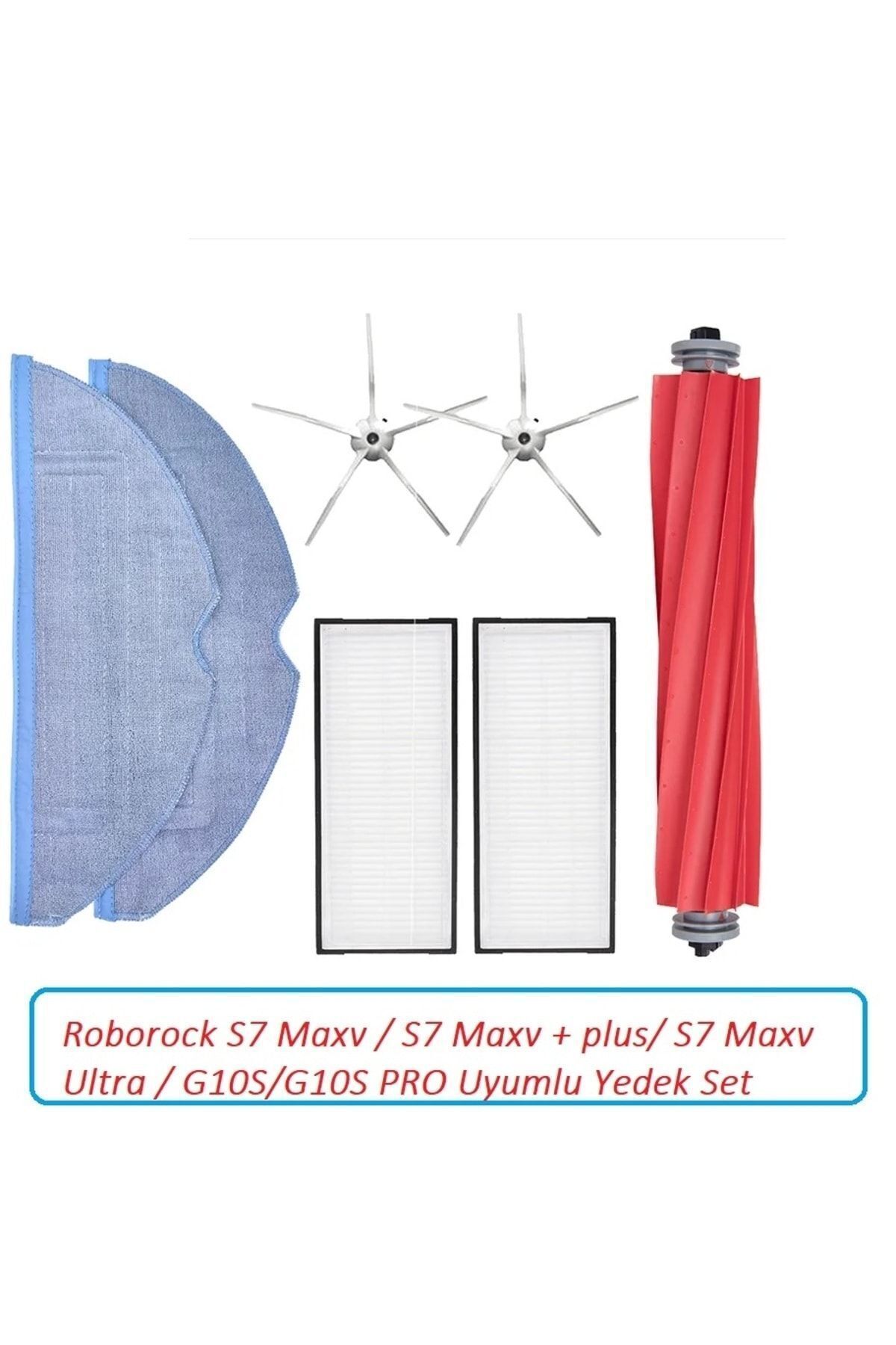 Roborock S7 Maxv/S7 Maxvplus/S7 Maxv Ultra/G10S/G10S PRO Set - Uyumlu Yedek Set