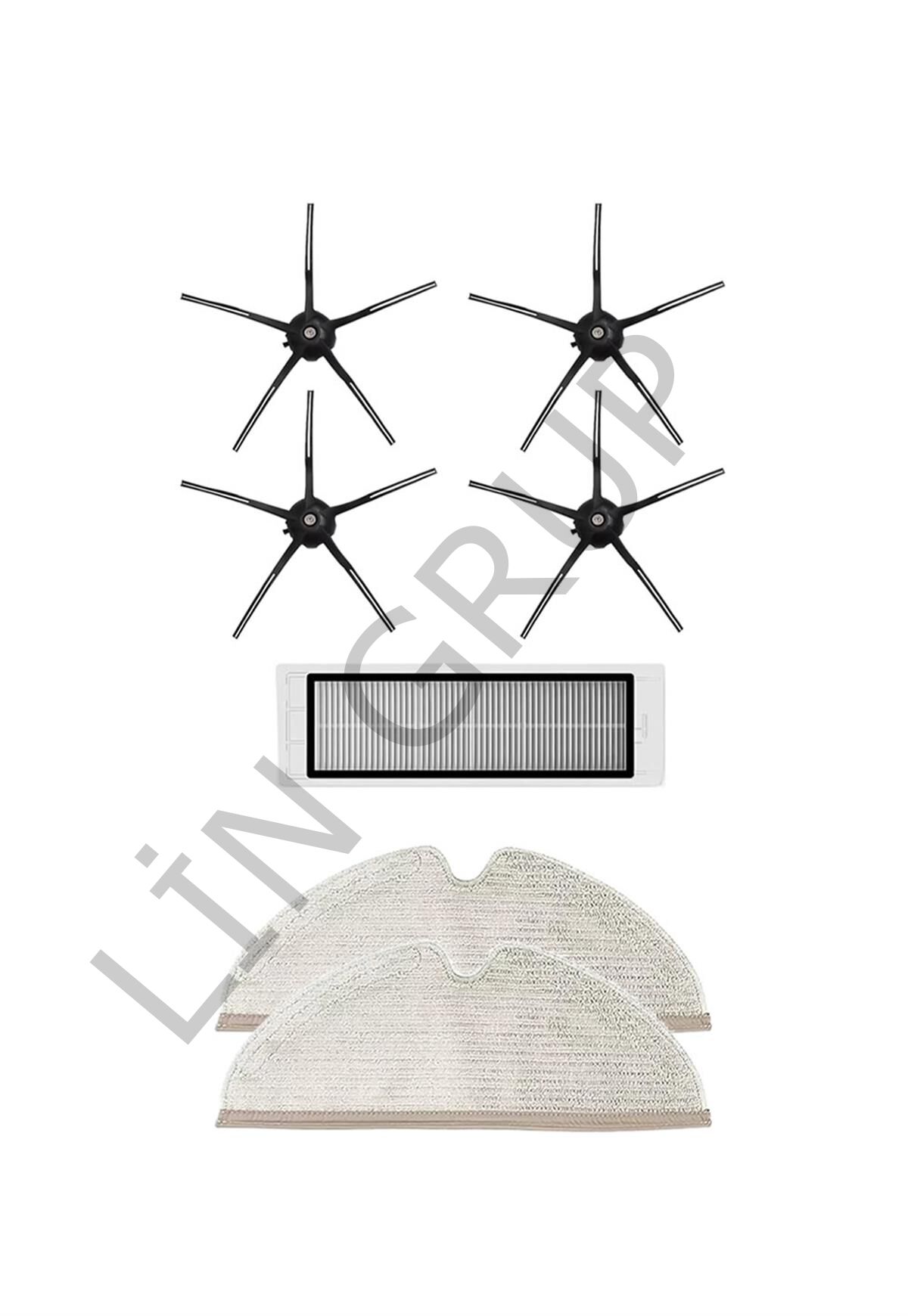 Roborock S5 Max Robot Süpürge Uyumlu 7'li Yedek Parça Seti