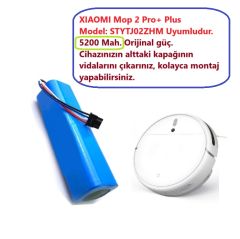 Xiaomi Mi robot Mop 2 Pro+ PLUS  Modeli STYTJ02ZHM uyumlu Batarya yedek pil
