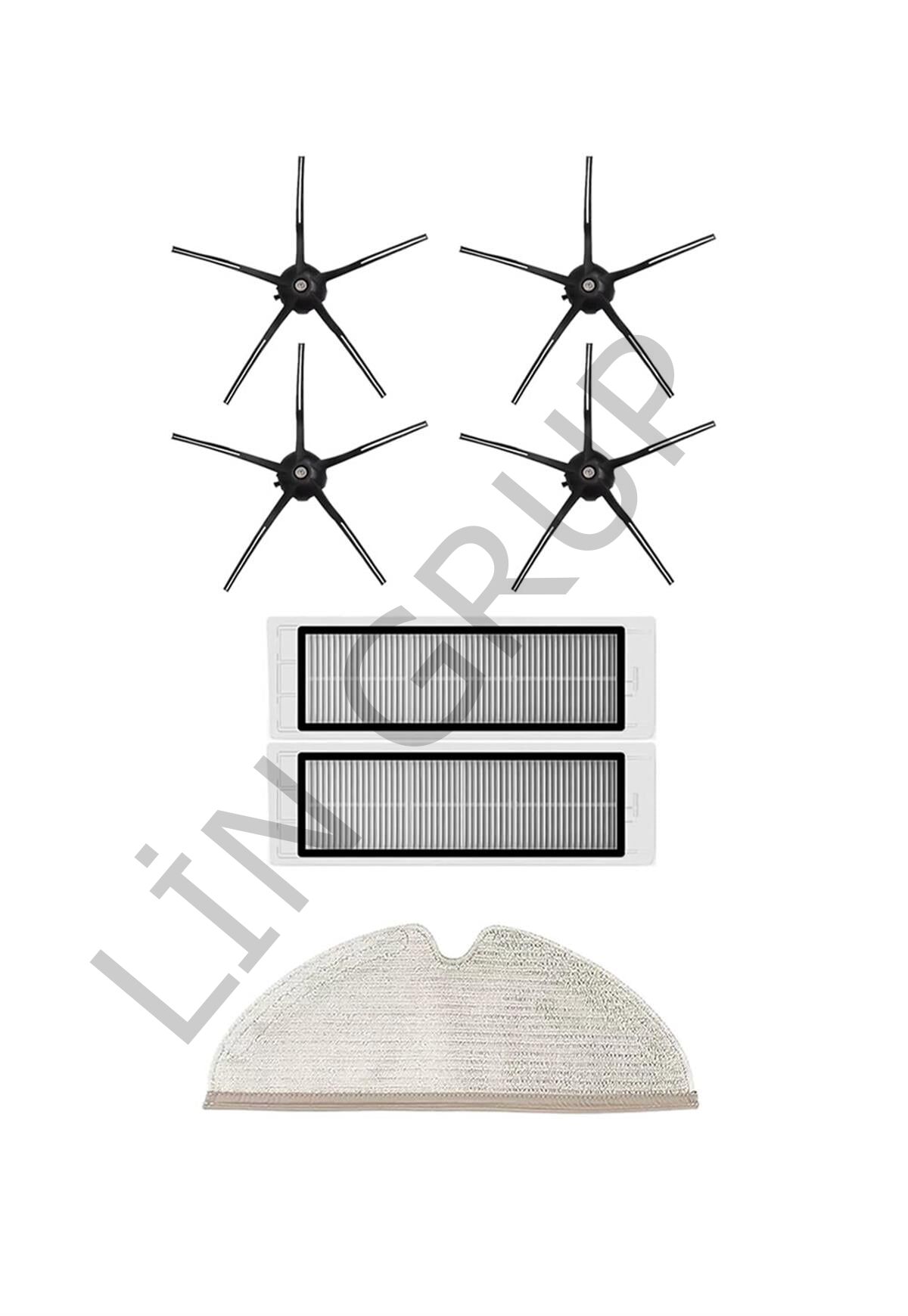 Roborock S5 Max Robot Süpürge Uyumlu 7'li Yedek Parça Seti
