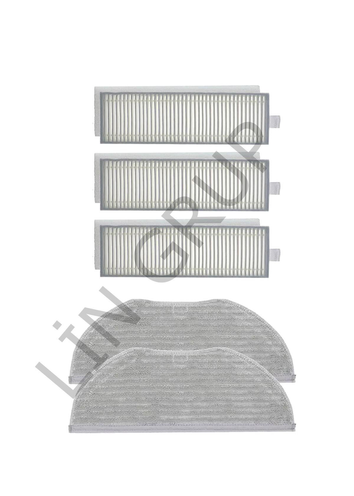 Xiaomi Vacuum Mop 2in1 Essential (MJSTG1) Robot Süpürge Uyumlu 5'li Yedek Parça Seti