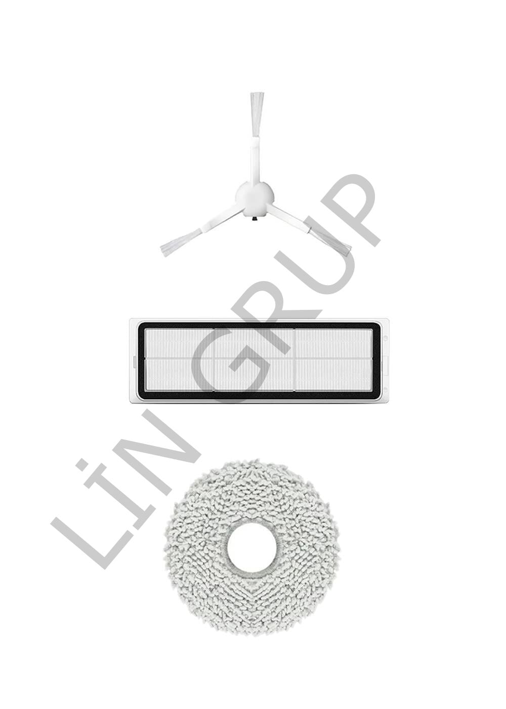 Xiaomi Robot Vacuum S10+ (B105) Robot Süpürge Uyumlu 3'lü Yedek Parça Seti