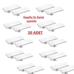 Karcher Easyfix Sc serisi modelleri uyumlu havlu paspas bezi seti 20 adet