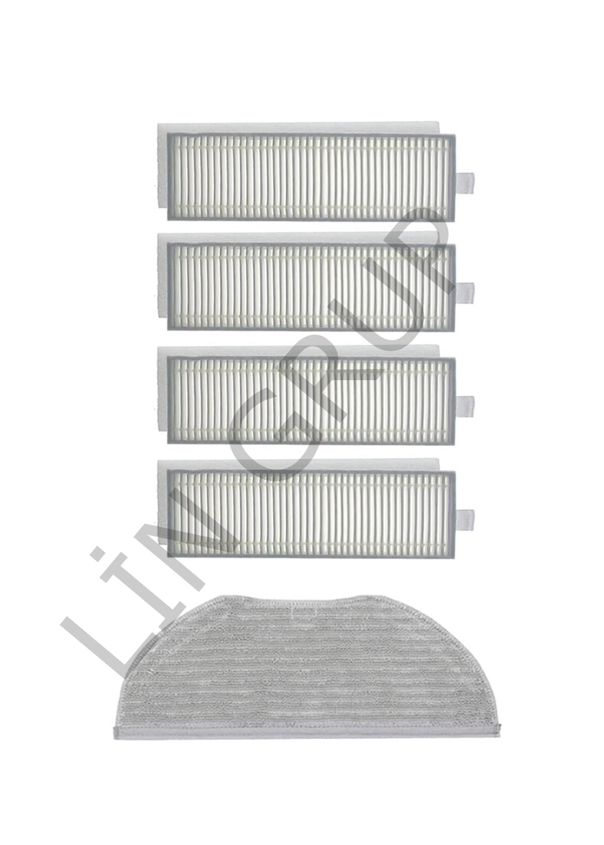 Xiaomi Vacuum Mop 2in1 Essential (MJSTG1) Robot Süpürge Uyumlu 5'li Yedek Parça Seti