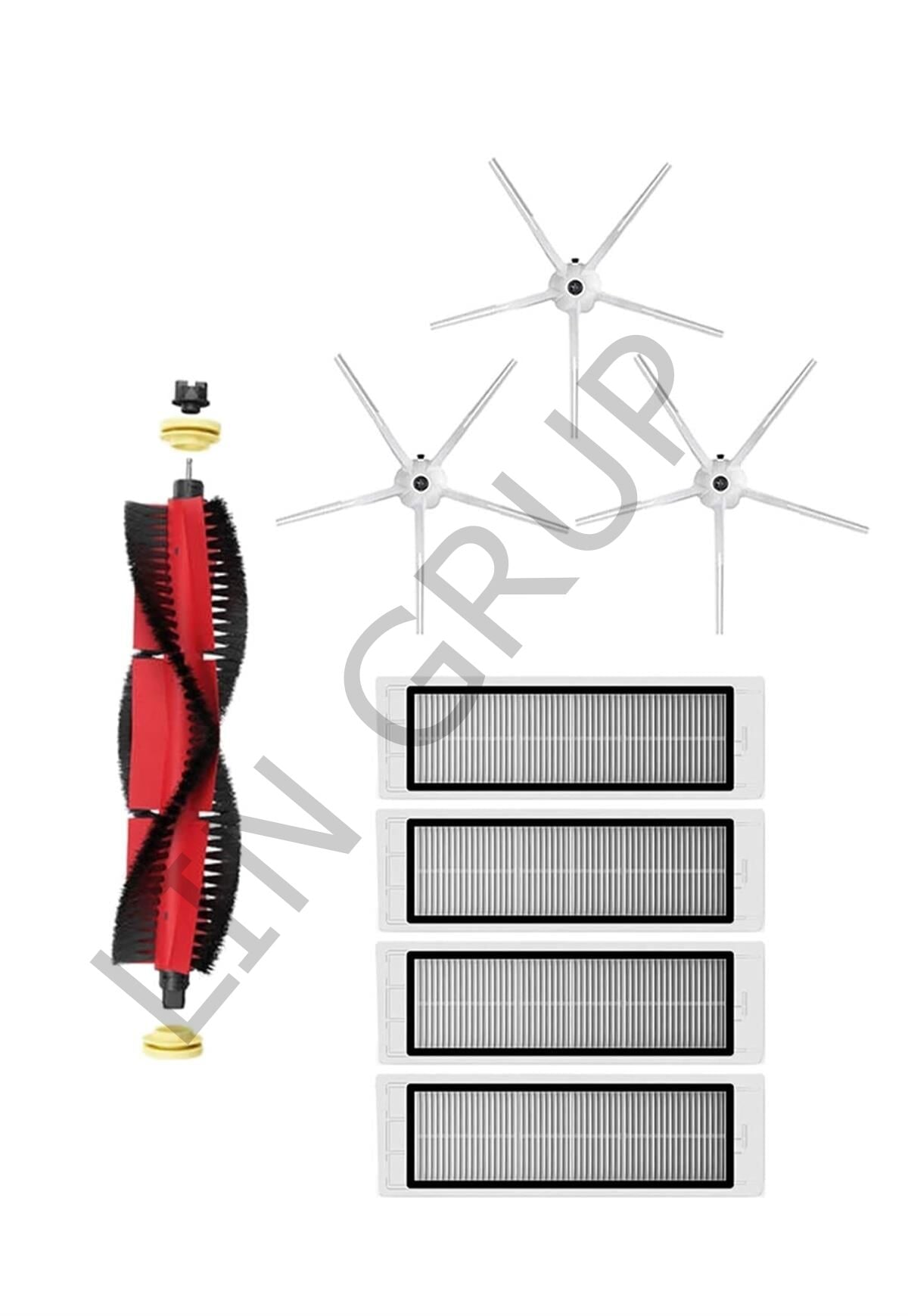Roborock S5 Max Robot Süpürge Uyumlu 8'li Yedek Parça Seti