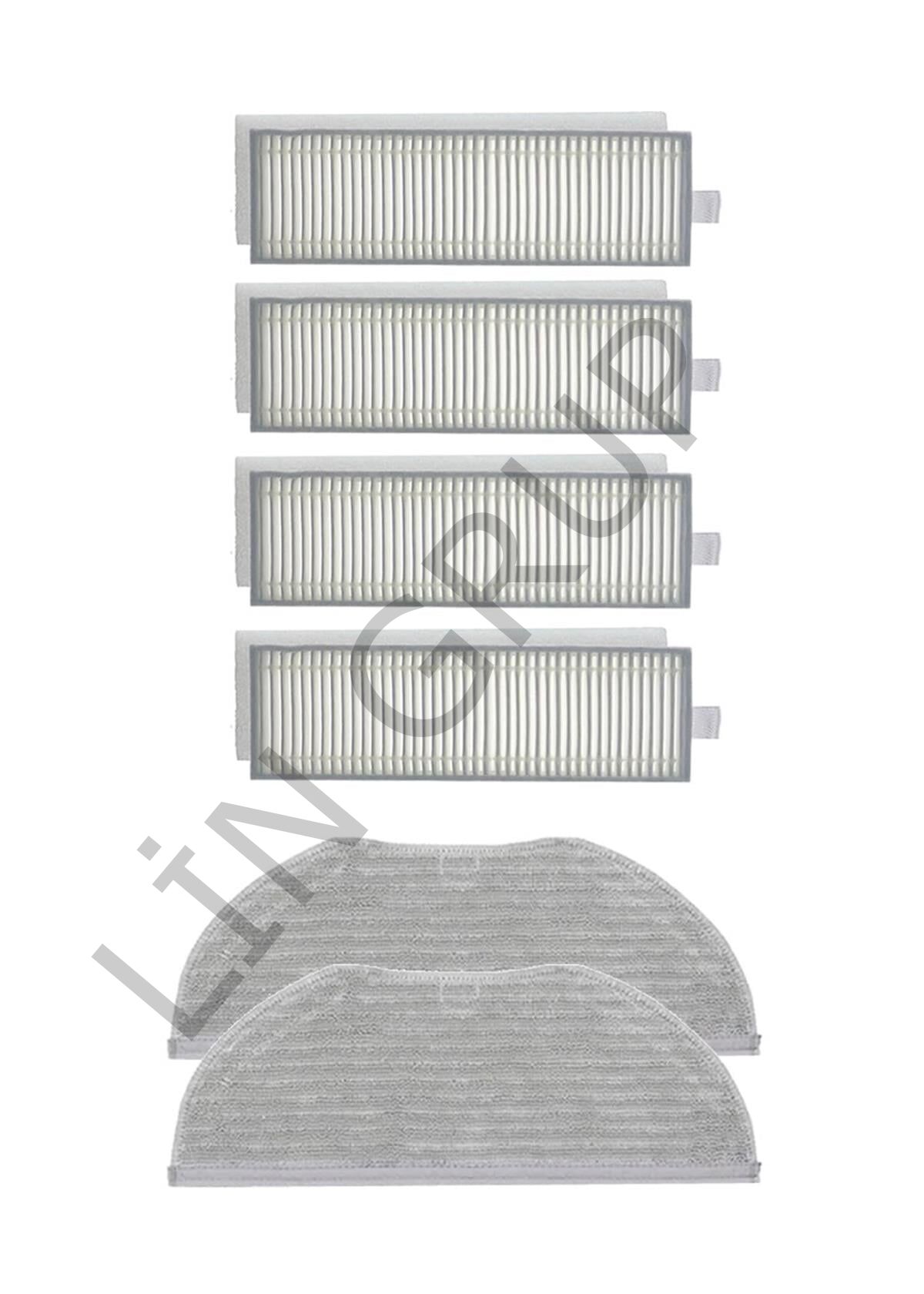 Xiaomi Vacuum Mop 2in1 Essential (MJSTG1) Robot Süpürge Uyumlu 6'lı Yedek Parça Seti