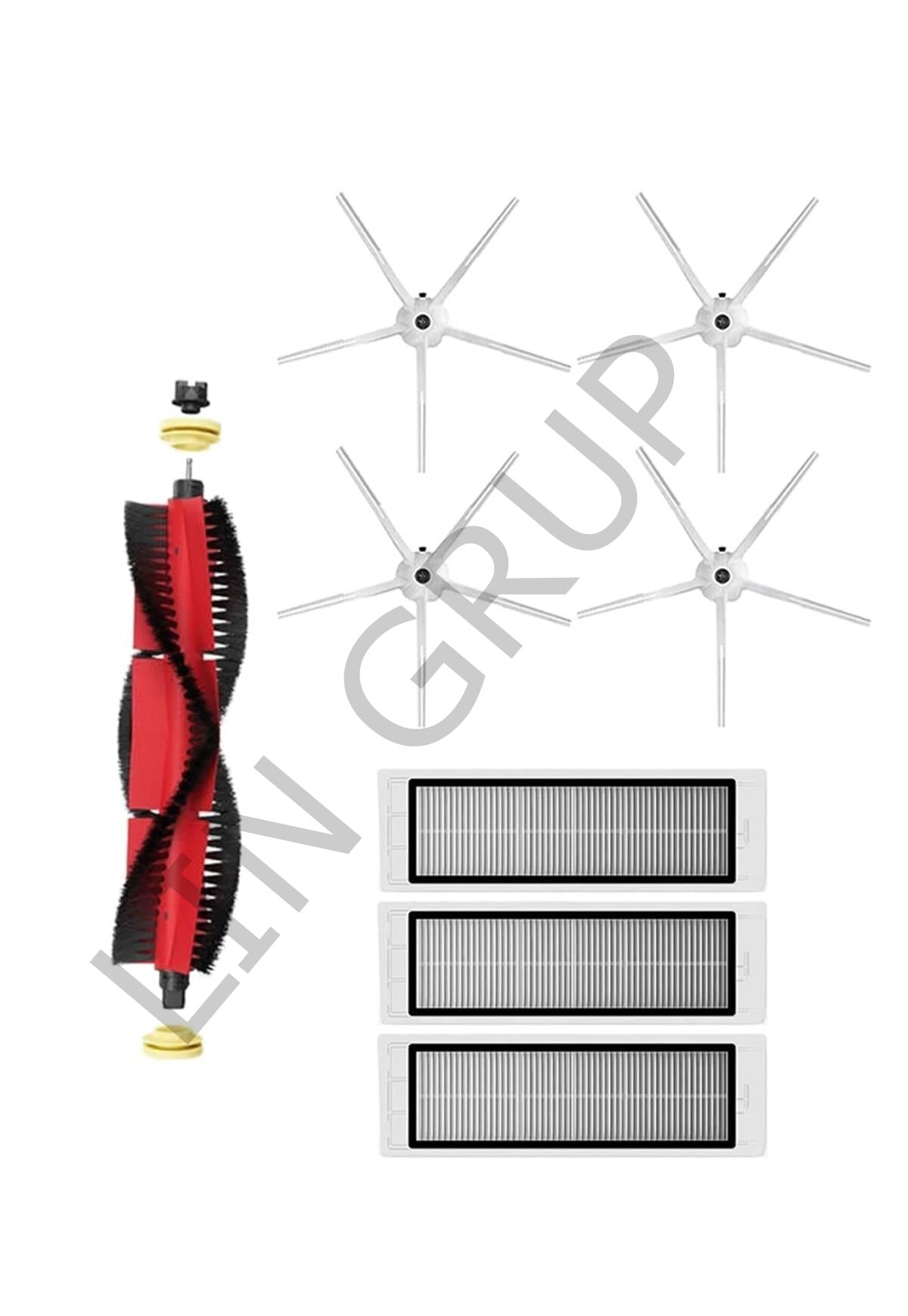 Roborock S5 Max Robot Süpürge Uyumlu 8'li Yedek Parça Seti