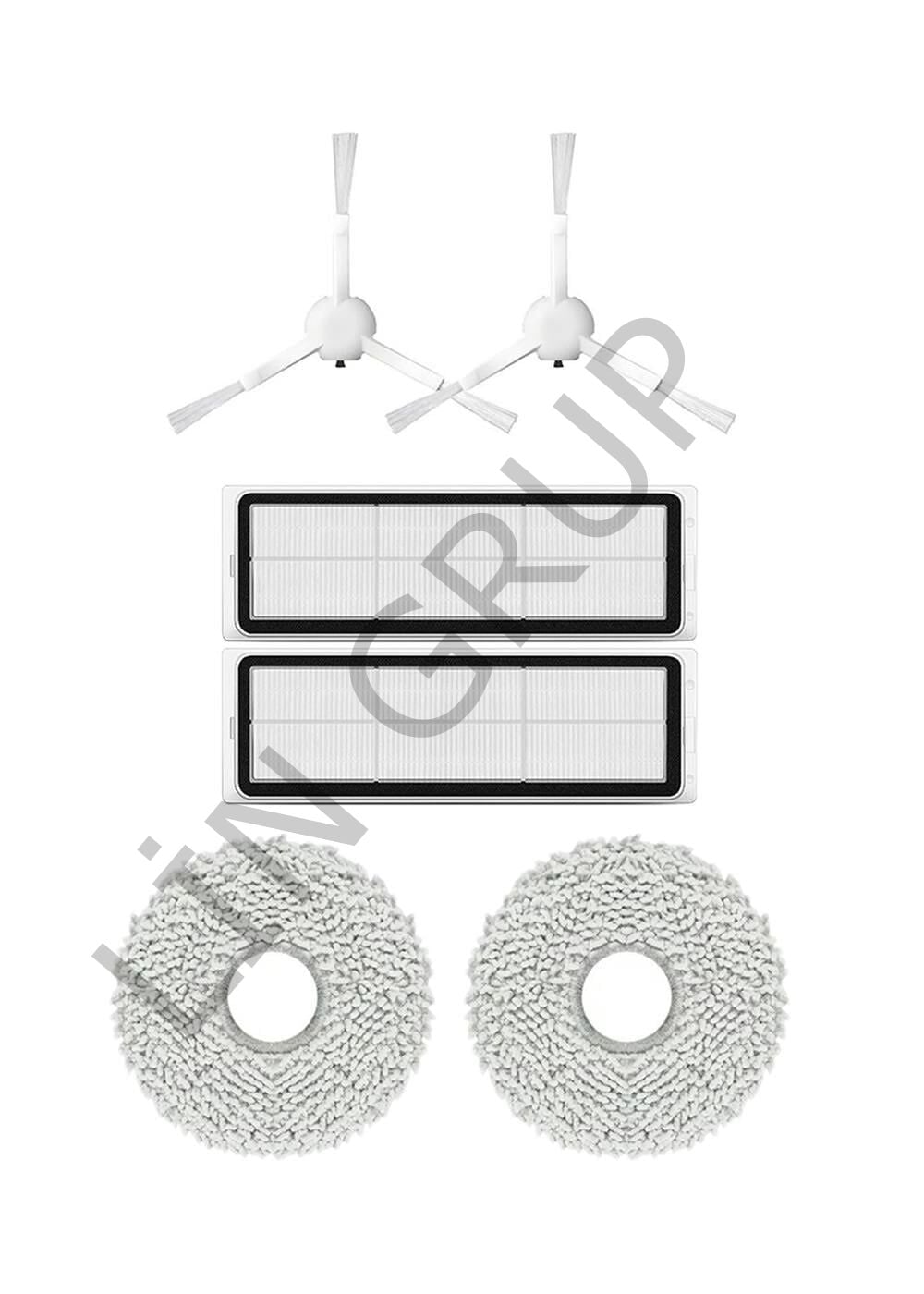 Xiaomi Robot Vacuum S10+ (B105) Robot Süpürge Uyumlu 6'lı Yedek Parça Seti