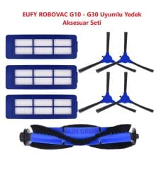Anker Eufy Robovac G30 G10 Uyumlu Fırça Filtre Yedek Parça Seti