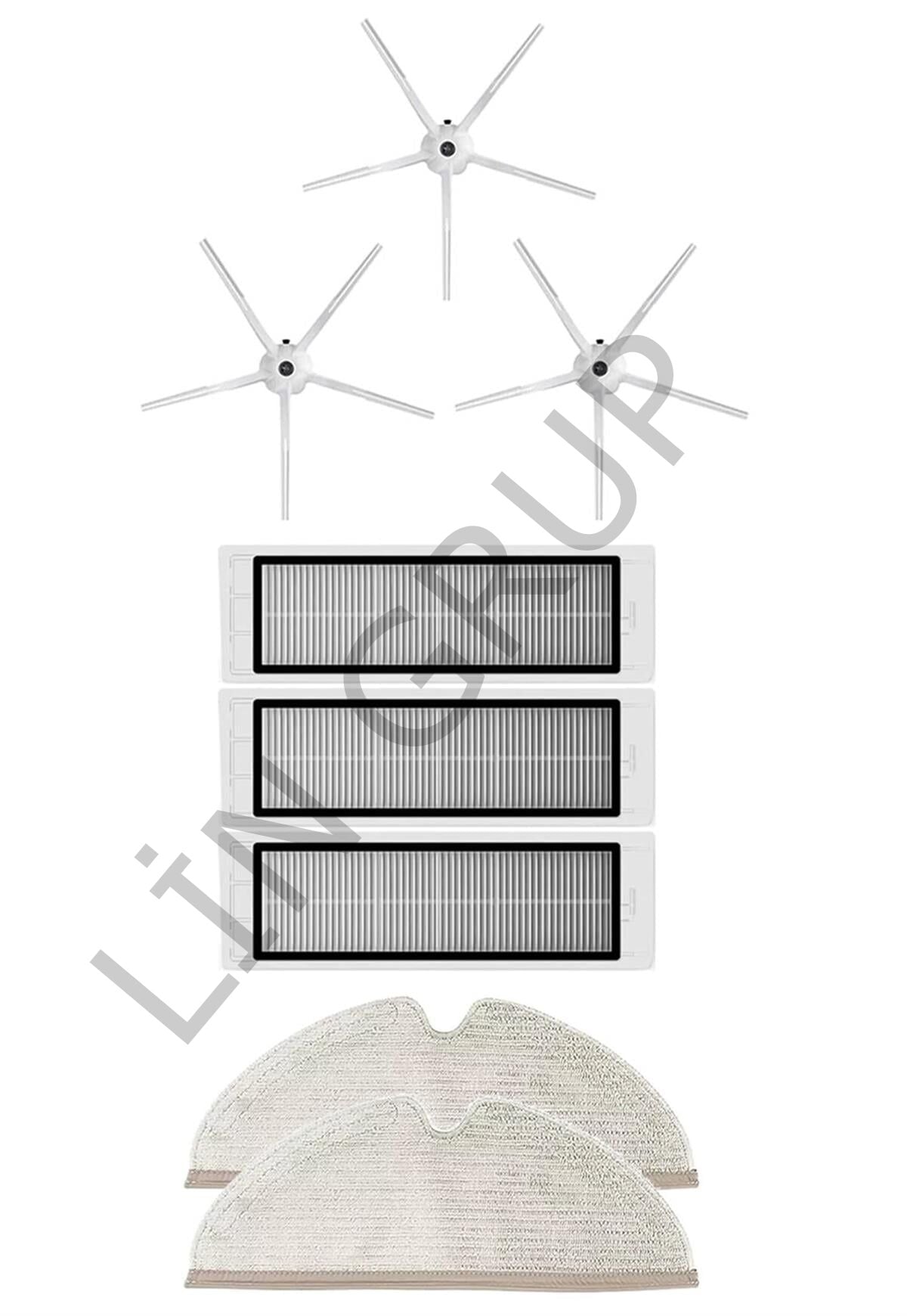 Roborock S5 Max Robot Süpürge Uyumlu 8'li Yedek Parça Seti