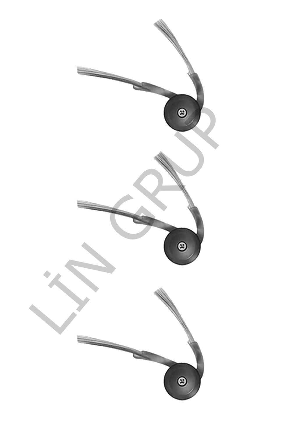 Roborock Q8 Max Pro + Robot Süpürge Uyumlu 3'lü Yan Fırça